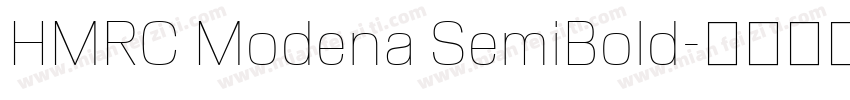 HMRC Modena SemiBold字体转换
